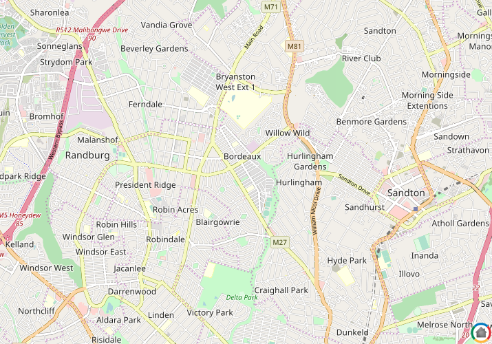 Map location of Bordeaux